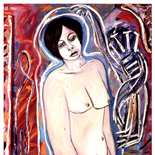 ariana6_92_30x40_mixed_media, Al Ford, Female Nudes, Ford, Gallery EastAl Ford, Female Nudes, Ford, Gallery East, Gallery East Network