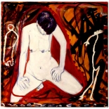 suzanne2_92_36x36_mixed_media, Al Ford, Female Nudes, Ford, Gallery EastAl Ford, Female Nudes, Ford, Gallery East, Gallery East Network