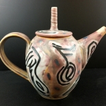 smith_1986_7_IMG_3333_w, Small Teapot, Anne Smith, Ceramics, 1986, AnneSmith, Gallery East, Gallery East Boston