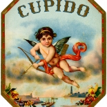 1910c_cigar_cupido_3.75x4.25_dlw, Cupidos, Cuban Cigar CO, Lithograph, 1910c, Gallery East, Gallery East Network