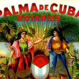 1910c_cigar_palma_de_cuba_2.75x4_dlw, Palma de Cuba, John C Herman & Co, Cuban Cigar Labels, Lithograph, 1910c, Gallery East, Gallery East Network