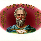 1910c_cigar_silver_prince_6x8.5_dlw, Silver Prince, Heywood, Strasser & Viogt Litho Co, Cuban Cigar Labels, Lithograph, 1910c, Gallery East, Gallery East Network