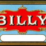 1920c_cigar_billy_2.25x5.5_dlw, Billy, Cuban Cigar Labels, Lithograph, 1920c, Gallery East, Gallery East Network