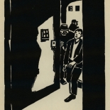 1924_masereel_bk_pg10_dlw, Die Passion Eines Menschen, Page 10, Frans Masereel, 1924, Woodcut, Gallery East, Galley East Network