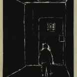 1924_masereel_bk_pg9_dlw, Die Passion Eines Menschen, Page 9, Frans Masereel, 1924, Woodcut, Gallery East, Galley East Network