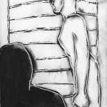 bk1_0008_w, Book1_0008, Eric Kluin, Kluin, Shadows, Paint & Charcoal, 1995, Gallery East, Gallery East Network