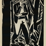 1924_masereel_bk_pg17_dlw, Die Passion Eines Menschen, Page 17, Frans Masereel, 1924, Woodcut, Gallery East, Galley East Network