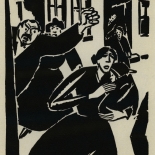 1924_masereel_bk_pg2_dlw, Die Passion Eines Menschen, Page 2, Frans Masereel, 1924, Woodcut, Gallery East, Galley East Network