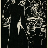1939_masereel_noir_blanc_4.25x6.25_pl30_dlw, Du Noir au Blanc PL30, Frans Masereel, Masereel, 1939, Woodcut, Gallery East, Gallery East Network