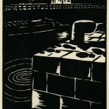 1939_masereel_noir_blanc_4.25x6.25_pl36_dlw, Du Noir au Blanc PL36, Frans Masereel, Masereel, 1939, Woodcut, Gallery East, Gallery East Network