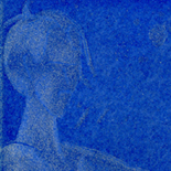 1979_ron dabelle_w, Blue Man, Ron Dabelle, 1979, etchings, Gallery East, Rhode Island Artist, Dabelle, Gallery East Network