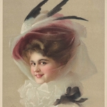 30_1910_victorian_lady_knoefel_ludwig_w, Victorian Lady, Ludwig Knoefel, 1910, Lithograph, Gallery East, Knoefel, Gallery East Network