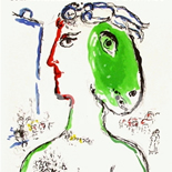 02_cropwm, Marc Chagall, The Artist as Phoenix, 1972, Lithographs, Gallery East, Chagall, Gallery East Network