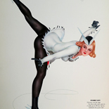 13_vargas_1940_esquire_feb_10x13.5w, Alberto Vargas, February, 1941, Lithographs, Gallery East, Esquire Magazine, Vargas, Gallery East Network