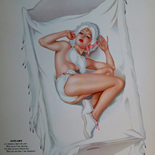 12_vargas_1940_esquire_jan_10x13.5w, Alberto Vargas, January, 1941, Lithographs, Gallery East, Esquire Magazine, Vargas, Gallery East Network