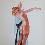 14_vargas_1940_esquire_mar_10x13.5w, Alberto Vargas, March, 1941, Lithographs, Gallery East, Esquire Magazine, Vargas, Gallery East Network