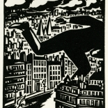 1928_masereel_loeuvre_3x3.75_06_dlw, L'oeuvre PL06, Frans Masereel, 1928, Woodcut, Masereel, Gallery East, Gallery East Network