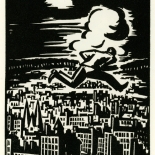 1928_masereel_loeuvre_3x3.75_07_dlw, L'oeuvre PL07, Frans Masereel, 1928, Woodcut, Masereel, Gallery East, Gallery East Network