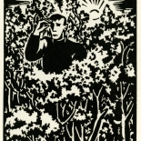 1928_masereel_loeuvre_3x3.75_09_dlw, L'oeuvre PL09, Frans Masereel, 1928, Woodcut, Masereel, Gallery East, Gallery East Network
