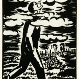 1928_masereel_loeuvre_3x3.75_13_dlw, L'oeuvre PL13, Frans Masereel, 1928, Woodcut, Masereel, Gallery East, Gallery East Network
