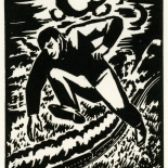 1928_masereel_loeuvre_3x3.75_14_dlw, L'oeuvre PL14, Frans Masereel, 1928, Woodcut, Masereel, Gallery East, Gallery East Network