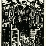 1928_masereel_loeuvre_3x3.75_15_dlw, L'oeuvre PL15, Frans Masereel, 1928, Woodcut, Masereel, Gallery East, Gallery East Network