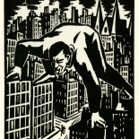 1928_masereel_loeuvre_3x3.75_19_dlw, L'oeuvre PL19, Frans Masereel, 1928, Woodcut, Masereel, Gallery East, Gallery East Network