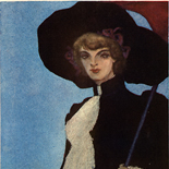 1929_majeska_painted_veils_pl01_4.5x6_dlw, Painted Veils PL01, Madame Majeska, Majeska, 1929, Knudson Print, Gallery East, Gallery East Network