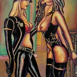 05_magnus_johnstone_1995_bdsm_11x14_w, BDSM, Magnus Johnstone, Magnus, 1994, Oil on masonite, Gallery East, Gallery East Network