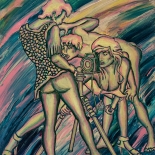 09_magnus_johnstone_1995_sexy_photo_11x14_w, Sexy Photos, Magnus Johnstone, Magnus, 1994, Oil on masonite, Gallery East, Gallery East Netw