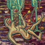 08_magnus_johnstone_1995_iv_11x14_w, IV, Magnus Johnstone, Magnus, 1994, Oil on masonite, Gallery East, Gallery East Boston