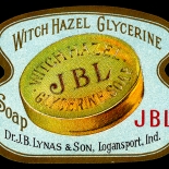 1900c_label_jbl_glycerine_soap_2x3_dlw, JBL Glycerine Soap, 1900c, Lithograph, Advertising Label, Gallery East, Gallery East Network