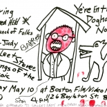 steve_stain_1981_w, Doghouse, Steve Stain, 1981, Offset and marker, Drawings, Original Art, Gallery East, Stain, Gallery East Network