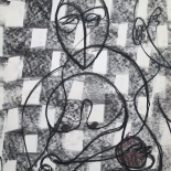 alford_apple_1982_15x20_w, Apple, Al Ford, 1982 Original Art, Pastels, Gallery East, Ford, Gallery East Network