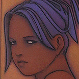 kluin_girl_2003_w.jpg, Blue Haired Girl, Erik Kluin, 2003, Original Art, Pastels, Gallery East, Erotic Art, Boston Artist, Kluin, Gallery East Network