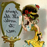 1905c_postcard_dwiggin_02b_3.5x5.5_dlw, You’re All The World To Me, Clare Victor Dwiggins, Dwiggins, 1905c, Lithograph, postcard, Gallery East, Gallery East Network