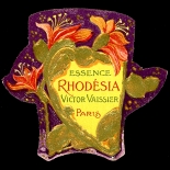 18_LB011_rhodesia_art_nouveau_perfume_w, Objets d'art, Art Nouveau, Perfume Labels, Objets, Gallery East Network