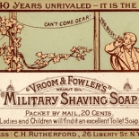1877_vtc_prang_phone_2.25x4.25_dlw, Art Nouveau, Military Soap, L Prang & Co, Prang, Victorian Trade Card, 1877, Lithograph, Objets d'art, Gallery East, Objets, Gallery East Network