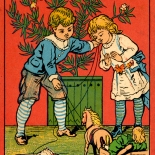 1878_vtc_prang_red_series3_2.5x3.75_dlw, Art Nouveau, Clark Kids, L Prang & CO, Victorian Trade Card, 1878, Lithograph, Objets d'art, Gallery East, Objets, Gallery East Network