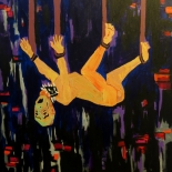 06_2014_tomasino_true_shape_of_a_torture_victim_w, True Shape of a Torture Victim, Walter Tomasino, 2014, Acrylic on canvas, Secret Prisoners, Expressionist, Punk, Gallery East, Tomasino, Gallery East Network
